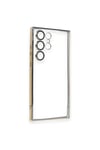 Mey İthalat®  Samsung Galaxy S23 Ultra Kılıf  Lensli Silikon - Gold