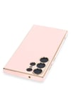 Mey İthalat®  Samsung Galaxy S23 Ultra Kılıf Volet Silikon - Pembe