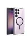 Mey İthalat®  Samsung Galaxy S23 Ultra Kılıf Kross Magneticsafe Kapak - Mor