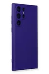 Mey İthalat®  Samsung Galaxy S23 Ultra Kılıf Nano içi Kadife Silikon - Mor