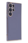 Mey İthalat®  Samsung Galaxy S23 Ultra Kılıf Volet Silikon - Mavi