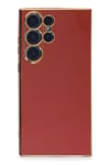 Mey İthalat®  Samsung Galaxy S23 Ultra Kılıf Volet Silikon - Kırmızı