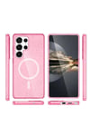 Mey İthalat®  Samsung Galaxy S23 Ultra Kılıf Star Magsafe Kapak - Pembe