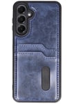 Mey İthalat®  Samsung Galaxy S24 FE Kılıf Sara Kartvizitli Deri Kılıf - Lacivert