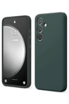 Mey İthalat®  Samsung Galaxy S24 FE Kılıf First Silikon - Koyu Yeşil