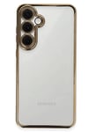 Mey İthalat®  Samsung Galaxy S24 FE Kılıf  Lensli Silikon - Gold