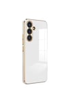 Mey İthalat®  Samsung Galaxy S24 FE Kılıf Volet Silikon - Beyaz