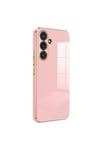 Mey İthalat®  Samsung Galaxy S24 FE Kılıf Volet Silikon - Pembe