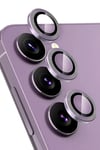 Mey İthalat®  Samsung Galaxy S24 FE Raze Metal Kamera Lens - Mor
