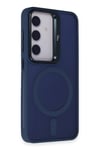 Mey İthalat®  Samsung Galaxy S24 Flet Lens Magsafe Kapak - Lacivert