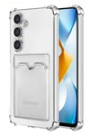 Mey İthalat®  Samsung Galaxy S24 Kılıf Kart Şeffaf Silikon - Şeffaf