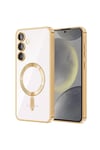 Mey İthalat®  Samsung Galaxy S24 Kılıf Kross Magneticsafe Kapak - Gold
