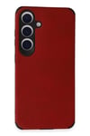 Mey İthalat®  Samsung Galaxy S24 Kılıf Loop Deri Silikon - Kırmızı