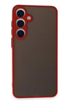 Mey İthalat®  Samsung Galaxy S24 Kılıf Montreal Silikon Kapak - Kırmızı