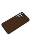 Mey İthalat®  Samsung Galaxy S24 Kılıf Taft Kapak - Kahverengi