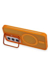 Mey İthalat®  Samsung Galaxy S24 Plus Flet Lens Magsafe Kapak - Turuncu