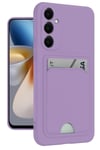 Mey İthalat®  Samsung Galaxy S24 Plus Kelvin Kartvizitli Silikon - Lila