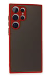 Mey İthalat®  Samsung Galaxy S24 Ultra Kılıf Montreal Silikon Kapak - Kırmızı