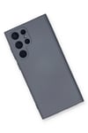 Mey İthalat®  Samsung Galaxy S24 Ultra Kılıf Nano içi Kadife Silikon - Gri