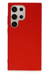 Mey İthalat®  Samsung Galaxy S24 Ultra Kılıf First Silikon - Kırmızı