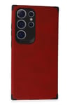 Mey İthalat®  Samsung Galaxy S24 Ultra Kılıf Loop Deri Silikon - Kırmızı