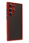 Mey İthalat®  Samsung Galaxy S24 Ultra Kılıf Montreal Silikon Kapak - Kırmızı