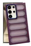 Mey İthalat®  Samsung Galaxy S24 Ultra Kılıf Airmax Silikon Kapak - Derin Mor