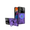 Mey İthalat®  Samsung Galaxy S24 Ultra Kılıf Joy Lens Standlı Kapak - Mor