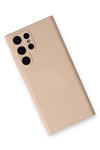 Mey İthalat®  Samsung Galaxy S24 Ultra Kılıf Nano içi Kadife Silikon - Pudra