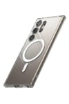Mey İthalat®  Samsung Galaxy S24 Ultra Kılıf Magneticsafe Şeffaf Silikon - Şeffaf
