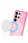 Mey İthalat®  Samsung Galaxy S24 Ultra Kılıf Star Magsafe Kapak - Pembe
