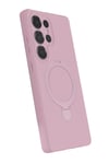 Mey İthalat®  Samsung Galaxy S24 Ultra Regal Magsafe Standlı Kapak - Açık Pembe