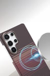 Mey İthalat®  Samsung Galaxy S24 Ultra Vega Magsafe Kapak - Kırmızı