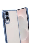 Mey İthalat®  Samsung Galaxy S25 Edge  Lensli Silikon - Açık Mavi