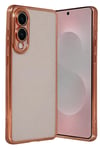 Mey İthalat®  Samsung Galaxy S25 Edge  Lensli Silikon - Çöl Titanyum