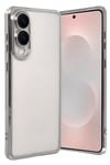 Mey İthalat®  Samsung Galaxy S25 Edge  Lensli Silikon - Gümüş