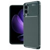Mey İthalat®  Samsung Galaxy S25 Edge Kılıf Auto Focus Karbon Kapak - Koyu Yeşil