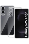 Mey İthalat®  Samsung Galaxy S25 Edge Kılıf Lüx Şeffaf Silikon