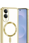 Mey İthalat®  Samsung Galaxy S25 Edge Kross Magneticsafe Kapak - Gold