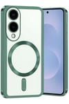 Mey İthalat®  Samsung Galaxy S25 Edge Kross Magneticsafe Kapak - Koyu Yeşil