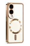 Mey İthalat®  Samsung Galaxy S25 Edge Kross Magneticsafe Kapak - Çöl Titanyum