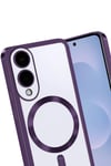 Mey İthalat®  Samsung Galaxy S25 Edge Kross Magneticsafe Kapak - Mor