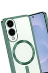 Mey İthalat®  Samsung Galaxy S25 Edge Kross Magneticsafe Kapak - Koyu Yeşil