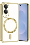 Mey İthalat®  Samsung Galaxy S25 Edge Kross Magneticsafe Kapak - Gold