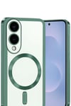 Mey İthalat®  Samsung Galaxy S25 Edge Kross Magneticsafe Kapak - Koyu Yeşil