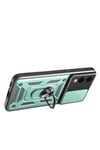 Mey İthalat®  Samsung Galaxy S25 Edge Pars Lens Yüzüklü Silikon - Yeşil