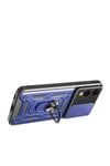 Mey İthalat®  Samsung Galaxy S25 Edge Pars Lens Yüzüklü Silikon - Lacivert