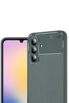 Mey İthalat®  Samsung Galaxy S25 FE Auto Focus Karbon Kapak - Koyu Yeşil