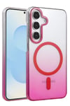 Mey İthalat®  Samsung Galaxy S25 Glossy Magsafe Kapak - Pembe