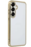 Mey İthalat®  Samsung Galaxy S25 Kılıf  Lensli Silikon - Gold